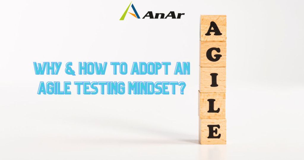 Written content in a carboard puzzle game saying - "Why and how to adopt Agile Testing Mindset" on Anar Solutions.