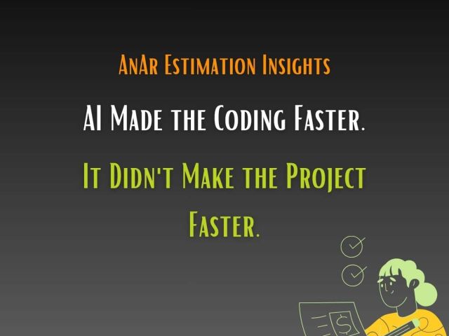 Software delivery timeline showing coding time shrinking while understanding and verification time stays the same.