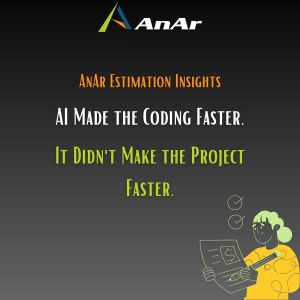 Software delivery timeline showing coding time shrinking while understanding and verification time stays the same.